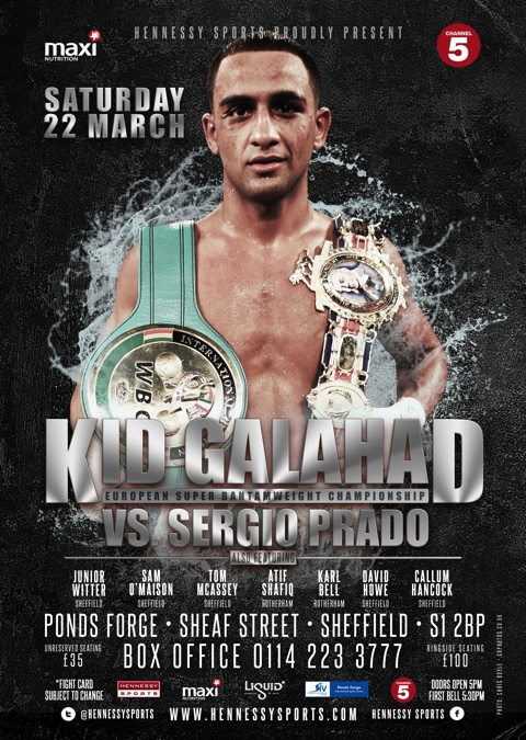 Kid Galahad vs. Sergio Prado March 22